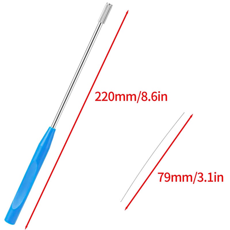 Surf turtle Reusable Inoculating Loop Inoculating Rod Kit Laboratory Research Teaching Tools for Bacterial Tissue Culture (100pcs Inoculating Needle + 1 Piece Inoculating Rod) - Image 2